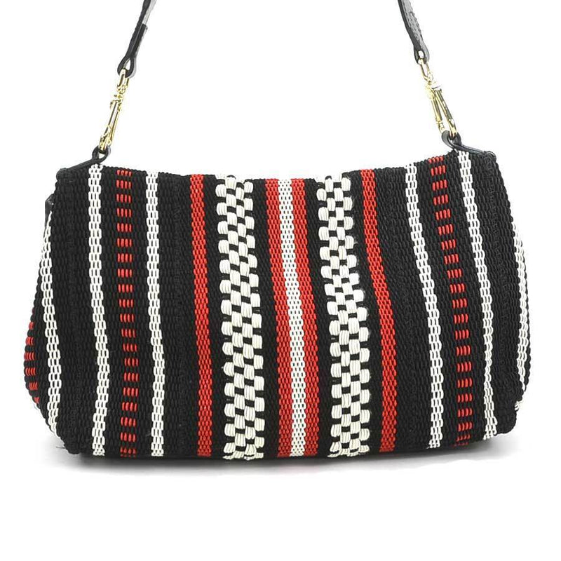 Furla Shoulder Bag Black/Red/Off