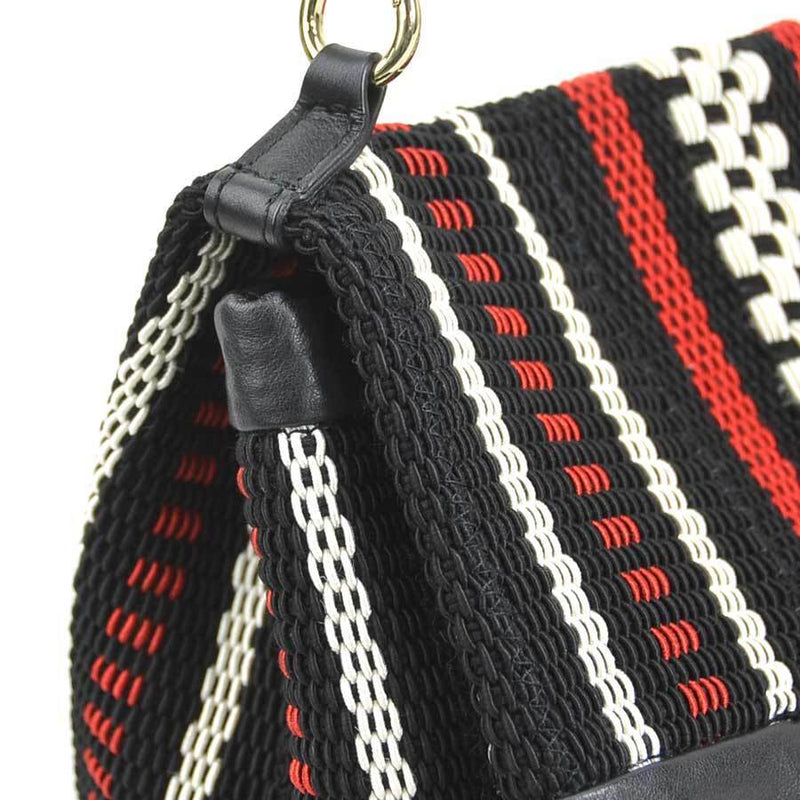 Furla Shoulder Bag Black/Red/Off