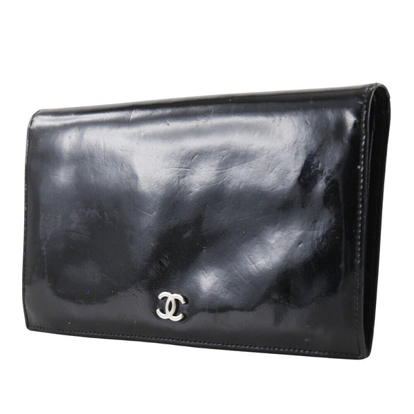 Chanel Coco Mark Purse Bifold Black