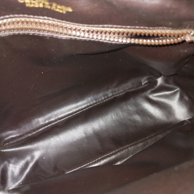 Celine Shoulder Bag Brown Suede Leather