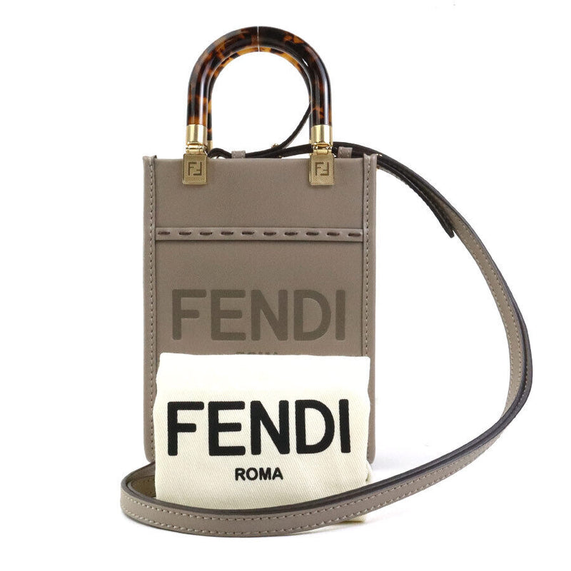 Fendi Sunshine Shoulder Bag Greige