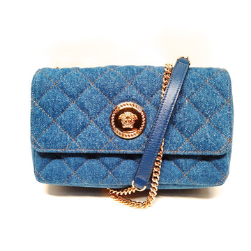 Versace Shoulder Bag Blue Denim
