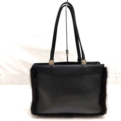 Versace Tote Bag Black Leather