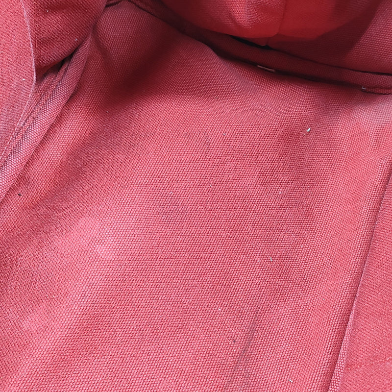 Prada Tote Bag Red Canvas