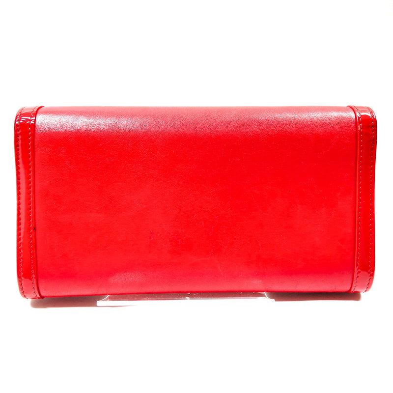 Chanel Long Wallet Red Leather