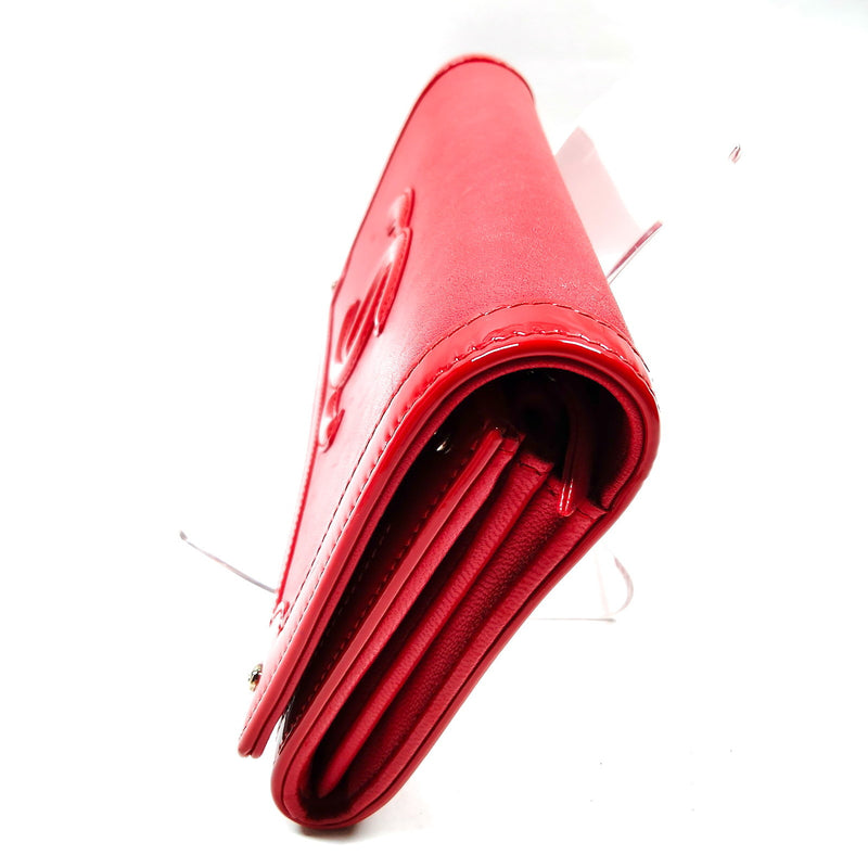 Chanel Long Wallet Red Leather