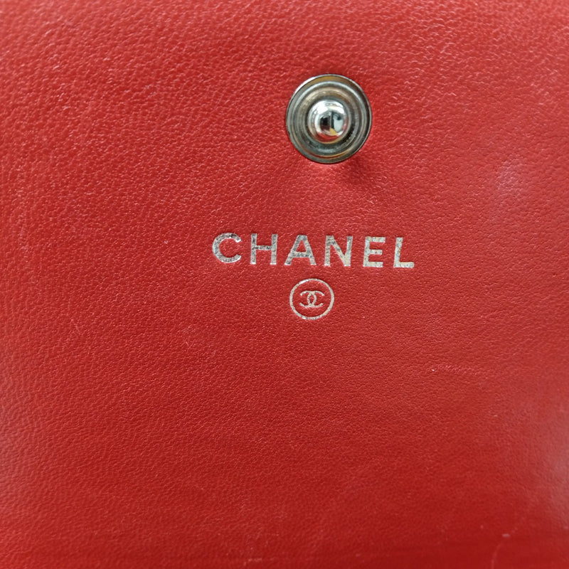 Chanel Long Wallet Red Leather