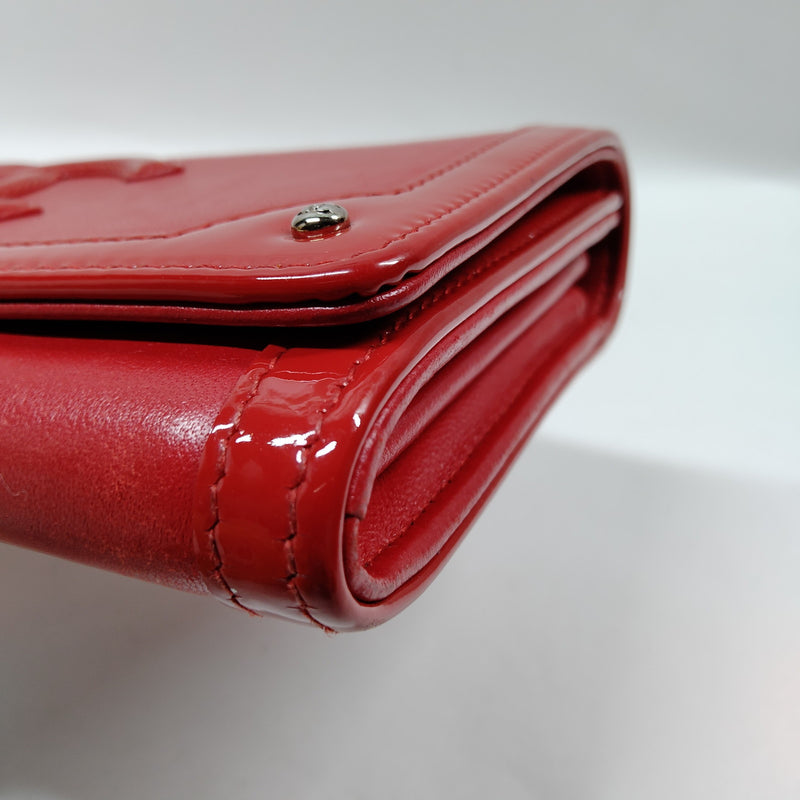 Chanel Long Wallet Red Leather