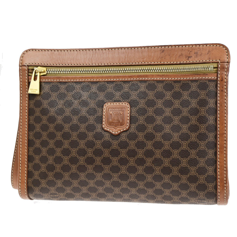 Celine Logo Macadam Pattern Clutch Hand