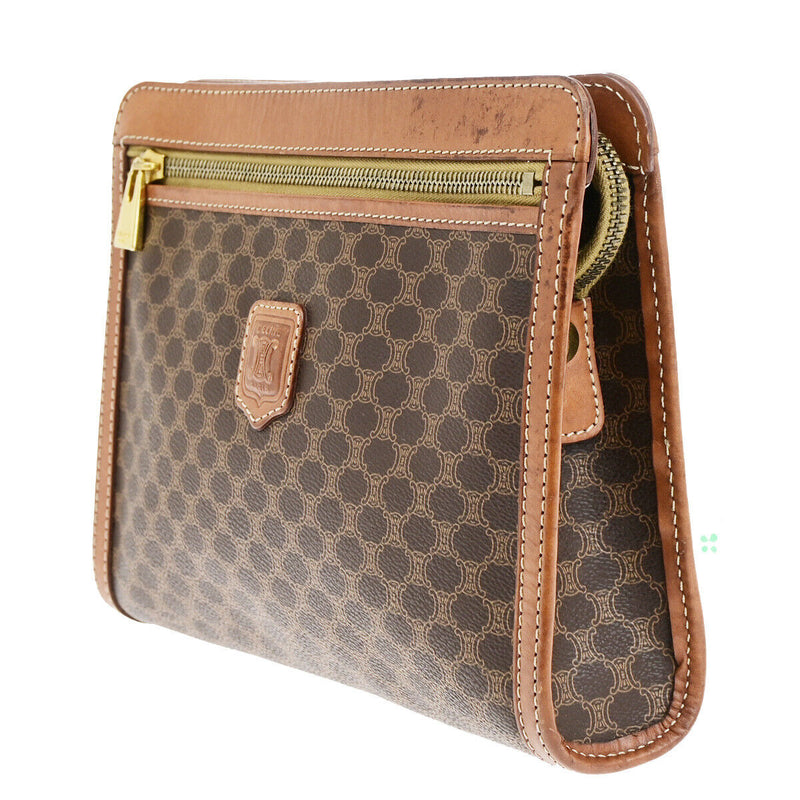 Celine Logo Macadam Pattern Clutch Hand