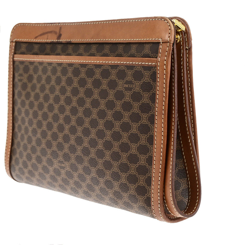 Celine Logo Macadam Pattern Clutch Hand