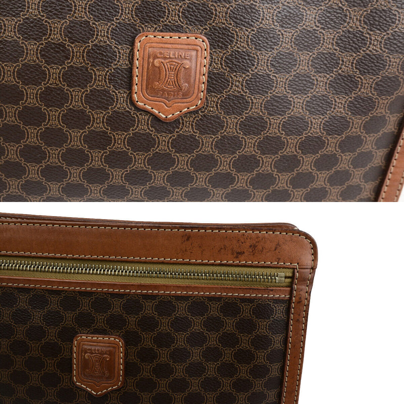 Celine Logo Macadam Pattern Clutch Hand