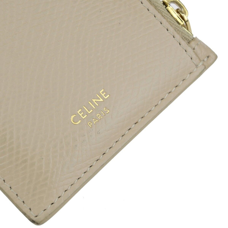 Celine Logo Fragment Card Coin Case