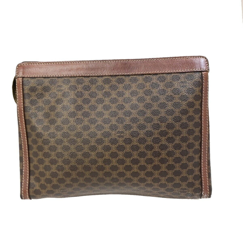 Celine Logo Macadam Pattern Clutch Hand