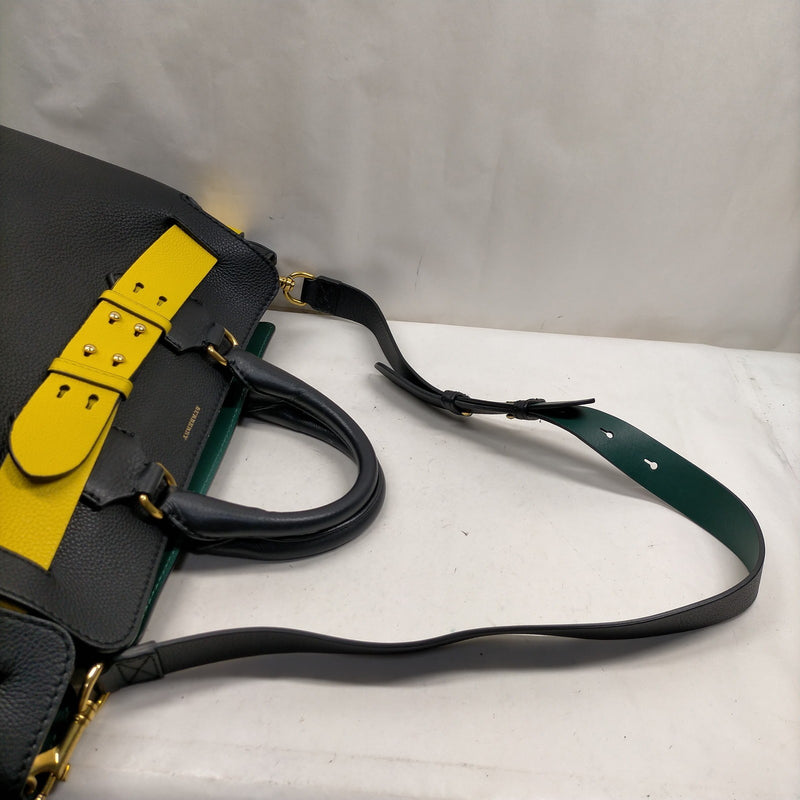 Burberry Tote Bag Black Leather
