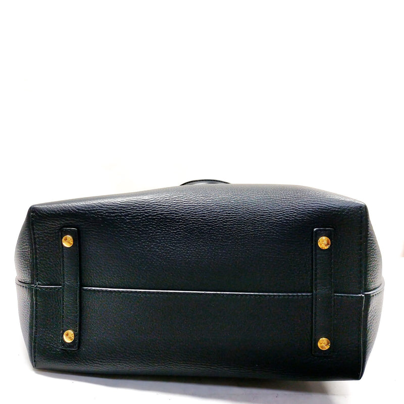 Burberry Tote Bag Black Leather