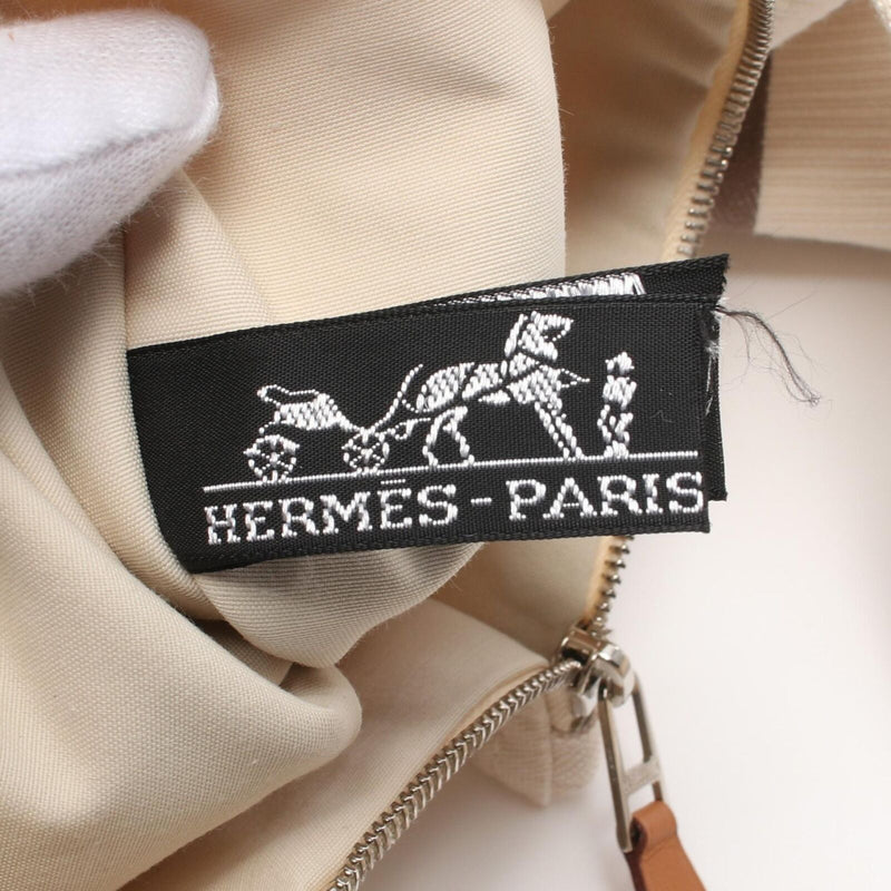 Hermes Zulu Pm Tote Bag Canvas White