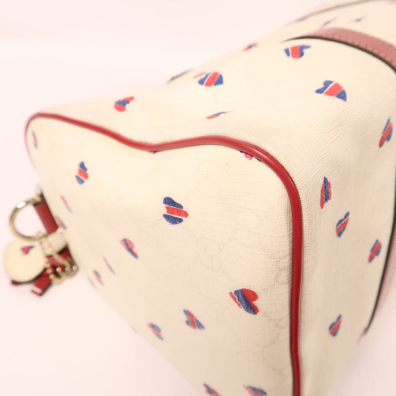 Gucci Gg Ghw Hand Bag Pvc Coated Canvas