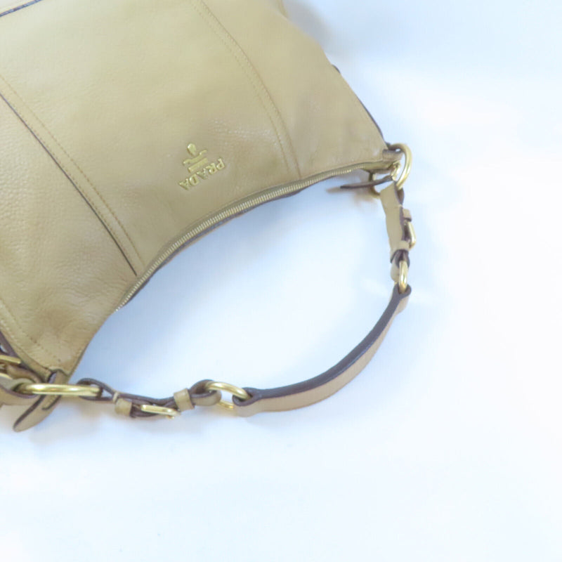 Prada Ghw Shoulder Handbag Calfskin