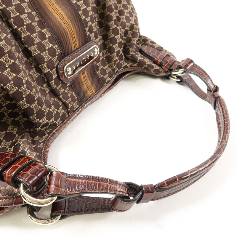 Celine Shw Hand Bag Shoulder Canvas