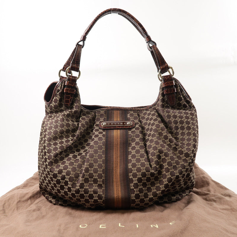 Celine Shw Hand Bag Shoulder Canvas