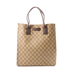 Gucci Gg Tote Bag Handbag Coated Canvas