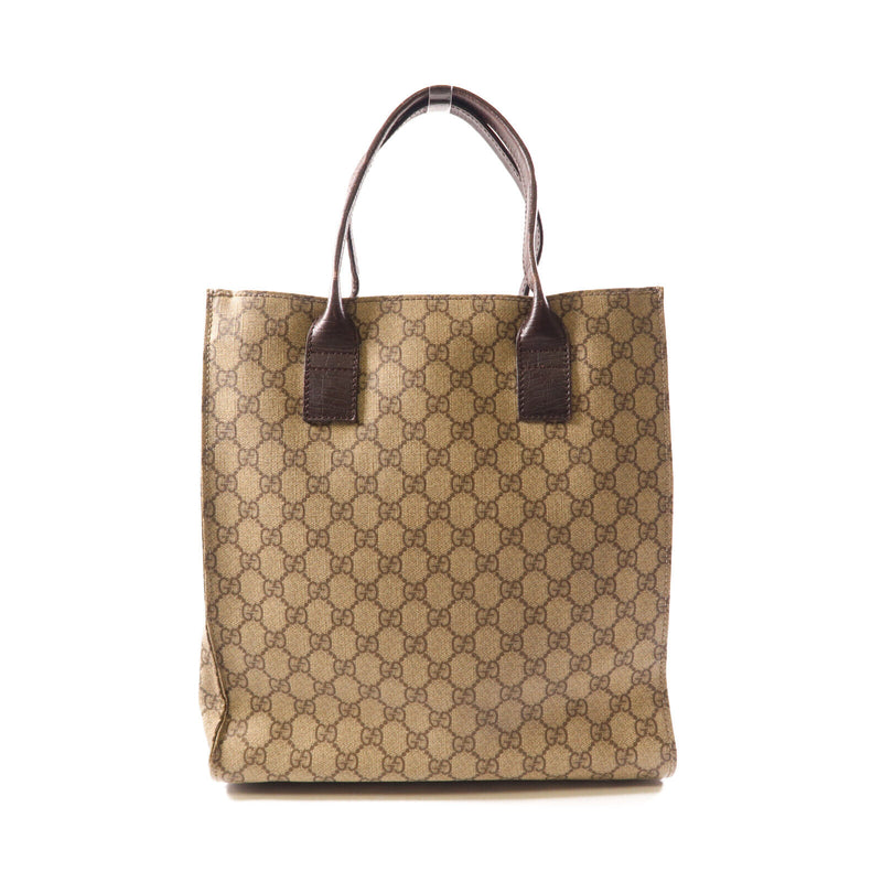 Gucci Gg Tote Bag Handbag Coated Canvas