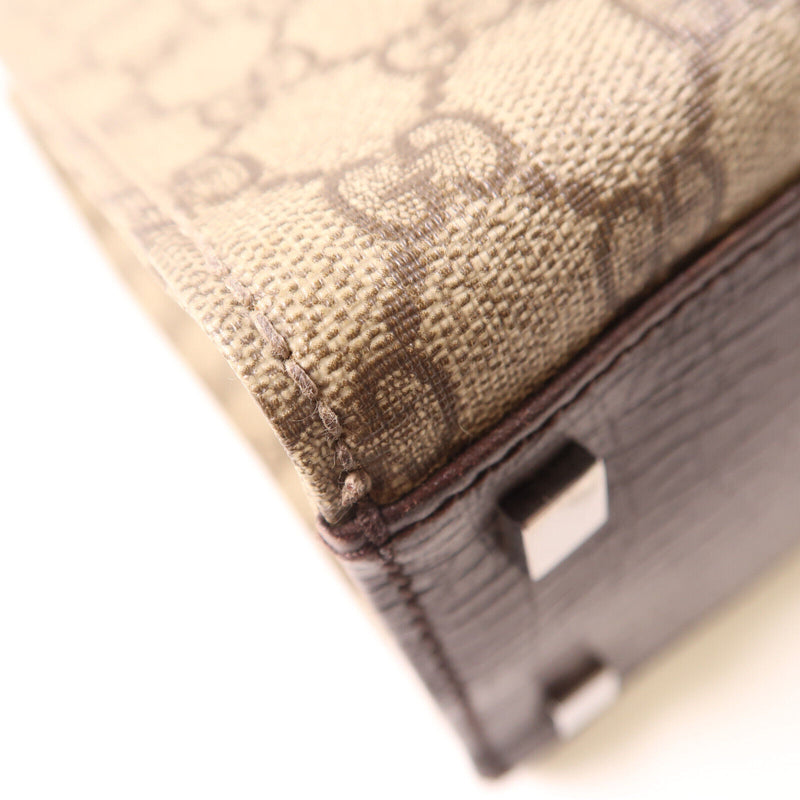 Gucci Gg Tote Bag Handbag Coated Canvas