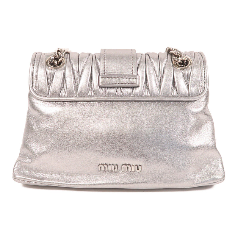 Miu Shw Chain Shoulder Bag Calfskin