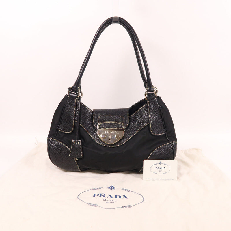 Prada Shw Shoulder Bag Nylon/Calfskin