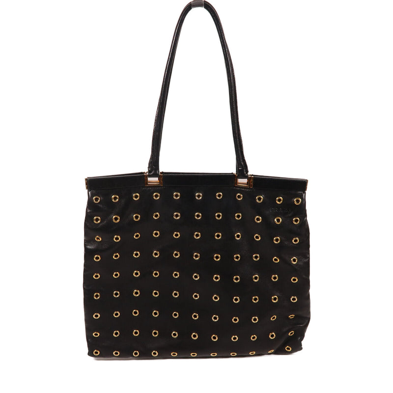 Prada Ghw Shoulder Bag Calfskin Leather