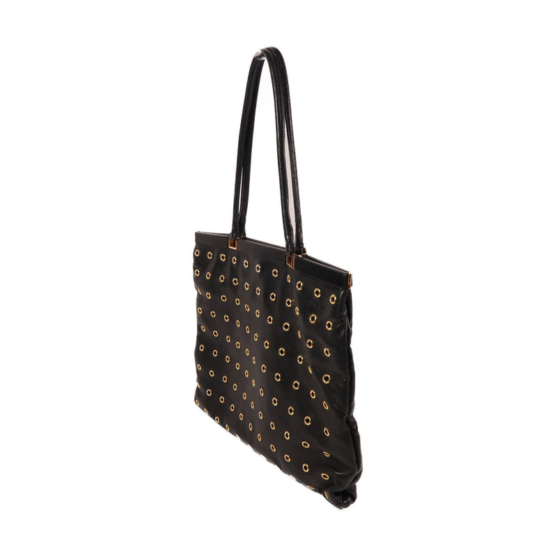 Prada Ghw Shoulder Bag Calfskin Leather