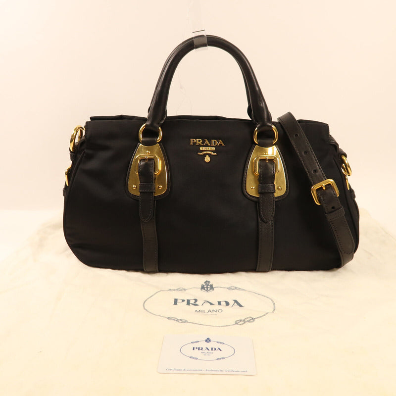 Prada Ghw 2 Way Shoulder Bag Nylon