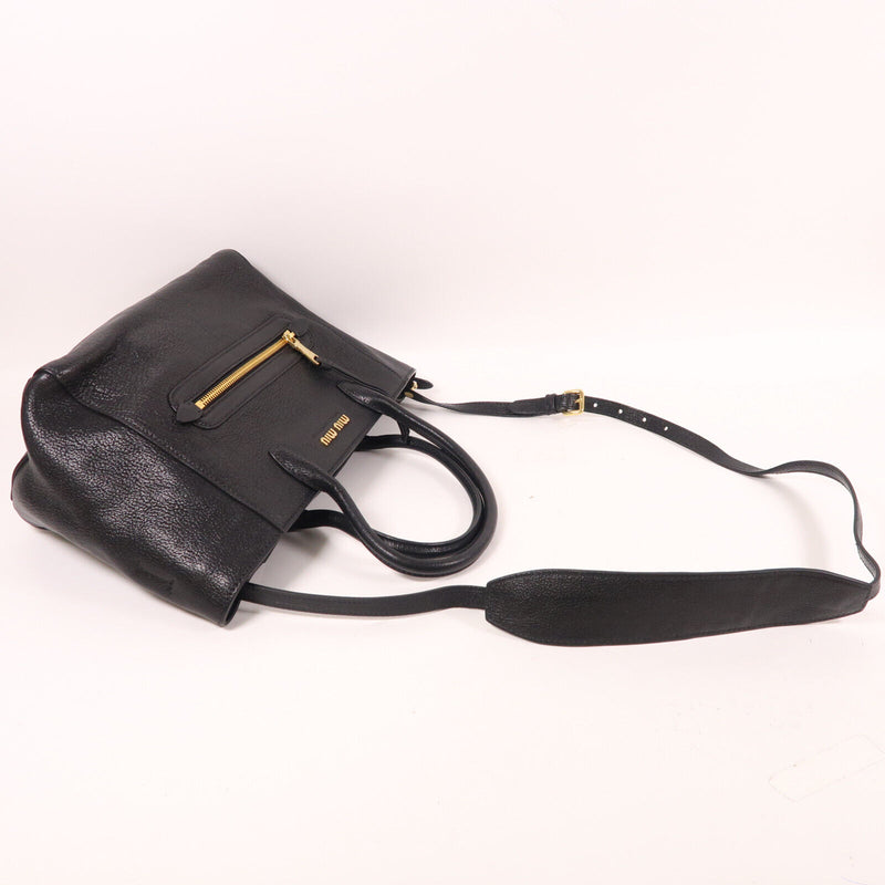 Miu Ghw 2 Way Shoulder Bag Calfskin