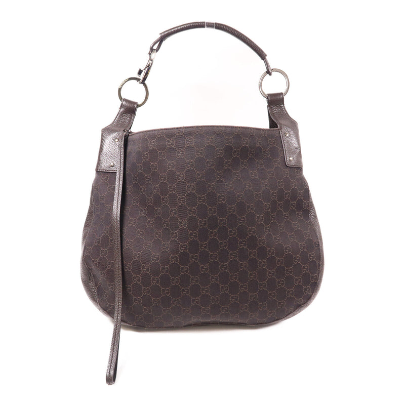 Gucci Gg Shw Shoulder Bag Canvas Brown