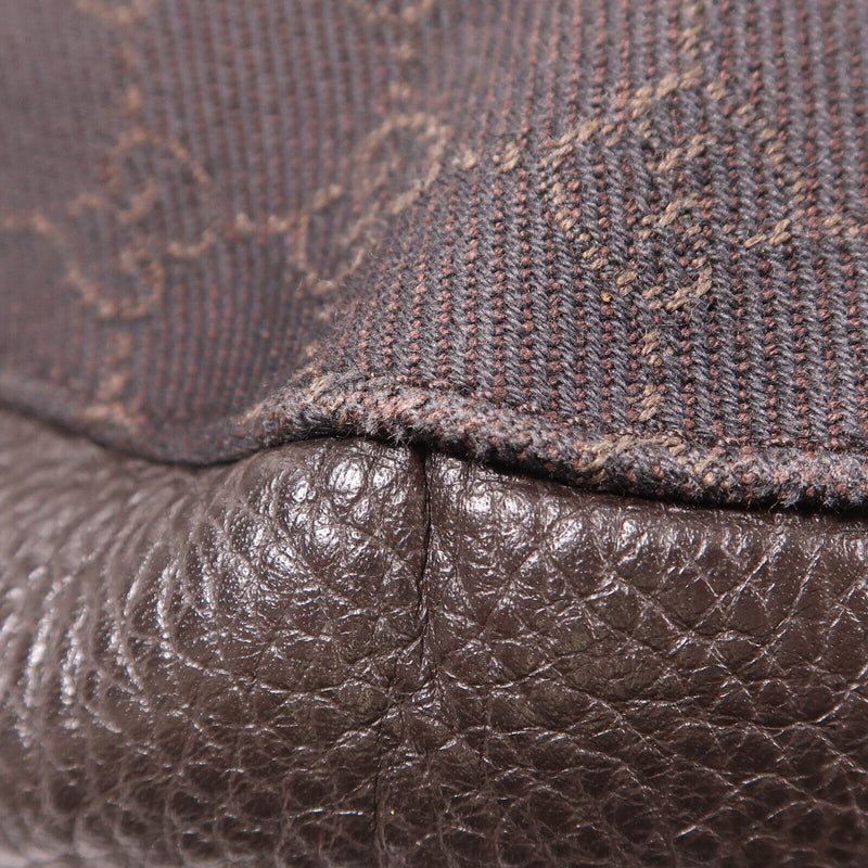 Gucci Gg Shw Shoulder Bag Canvas Brown