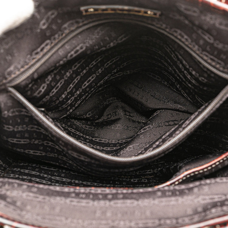 Celine Tote Brown Dark Canvas
