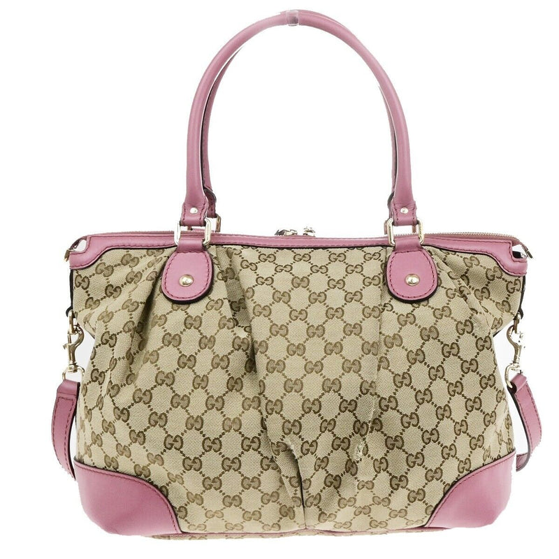 Gucci Logo Gg Pattern Shoulder Bag