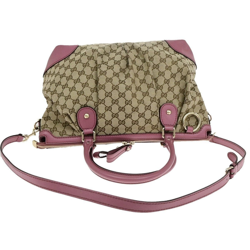 Gucci Logo Gg Pattern Shoulder Bag