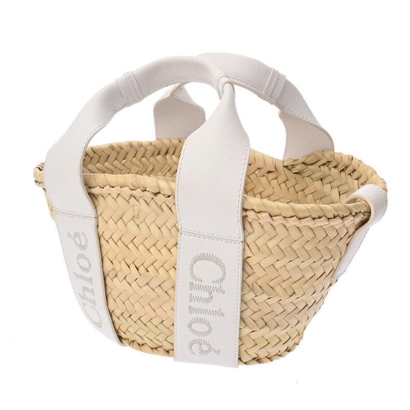 Chloe Sense Small Basket White Shoulder