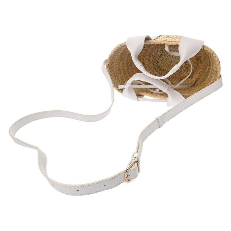 Chloe Sense Small Basket White Shoulder
