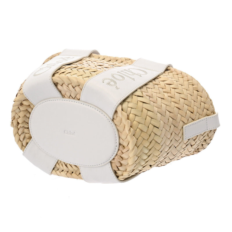 Chloe Sense Small Basket White Shoulder