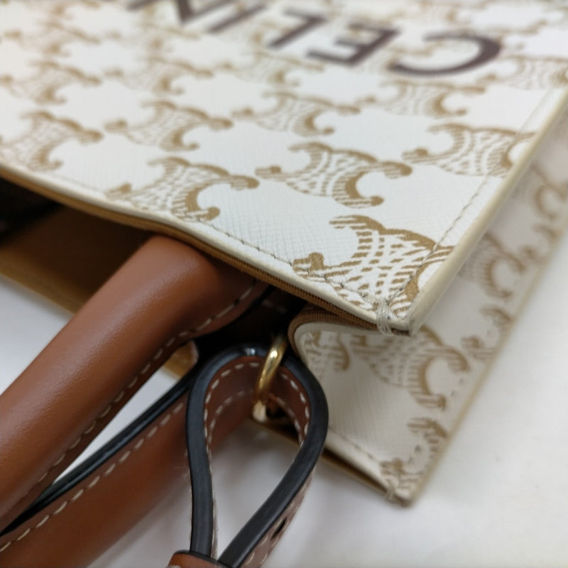 Celine Hand Bag Brown Pvc