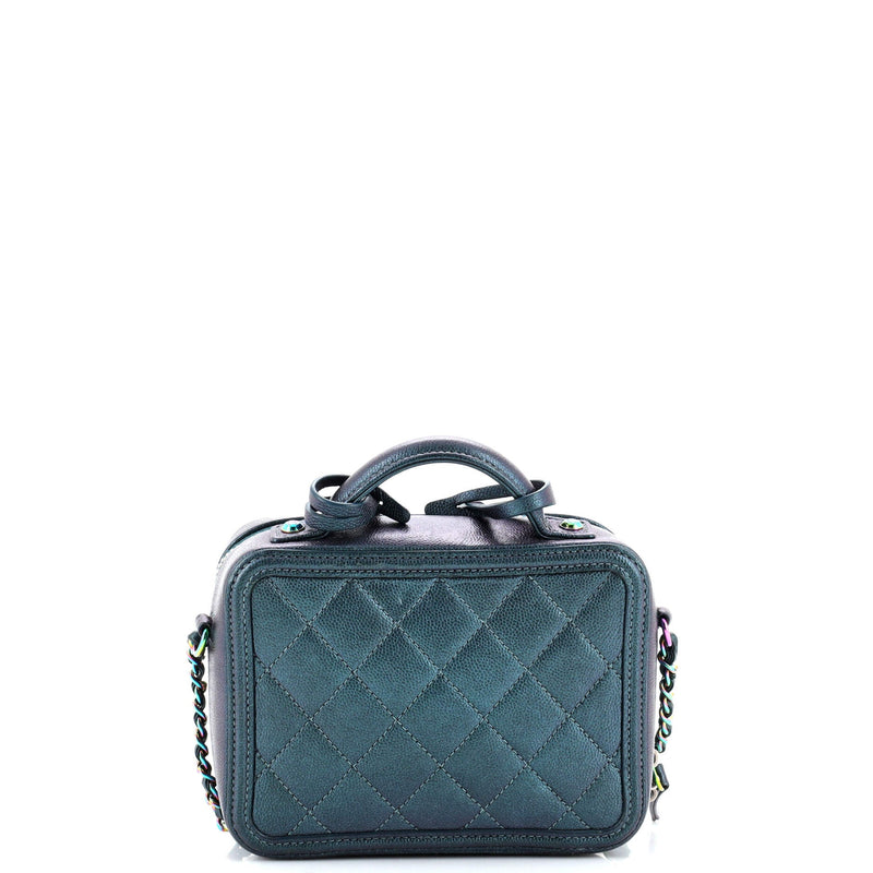 Chanel Filigree Vanity Case Quilted
