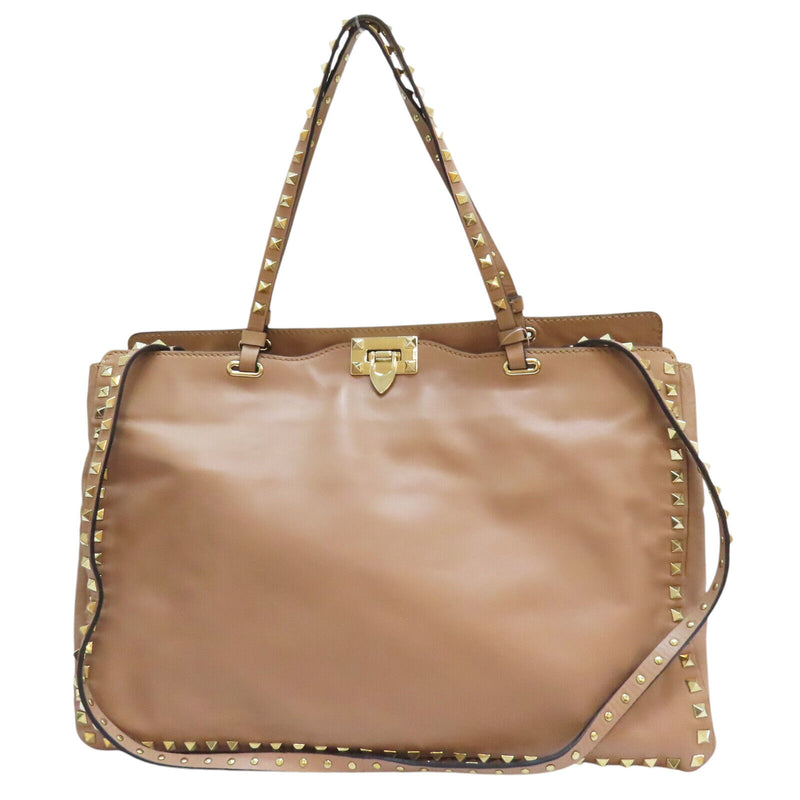 Valentino Studded Shoulder Tote Bag