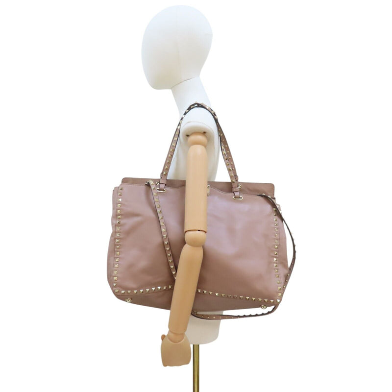 Valentino Studded Shoulder Tote Bag