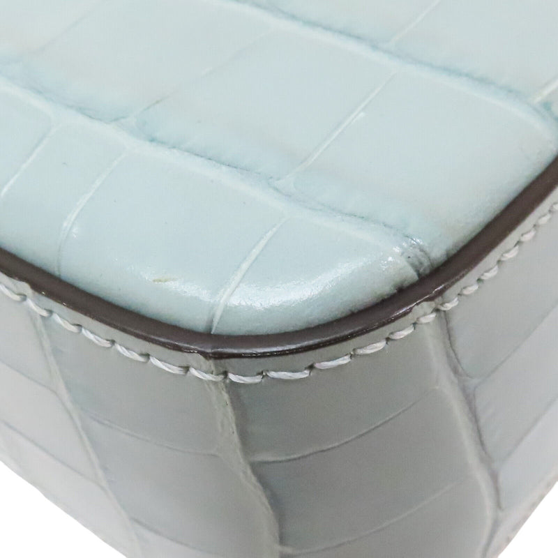 Chole C Shoulder Bag Calfskin Blue