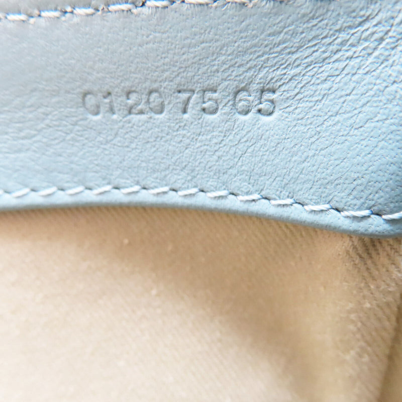 Chole C Shoulder Bag Calfskin Blue