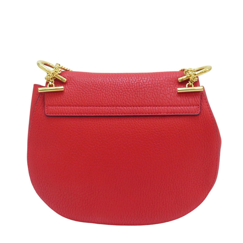 Chloe Drew Shoulder Crossbody Bag Red