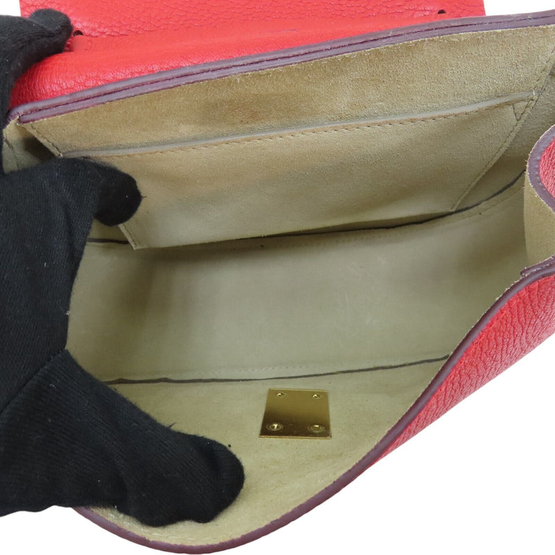Chloe Drew Shoulder Crossbody Bag Red